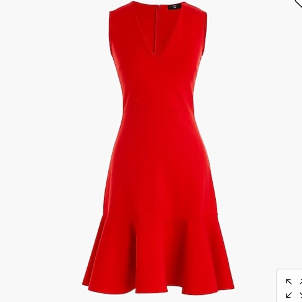 JCREW NWT V-neck sheath dress in recycled stretch ponte